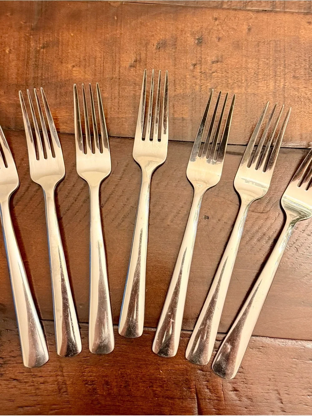 7 Oneida Aptitude Everyday Flatware Forks 18/0 Stainless Steel Silverware